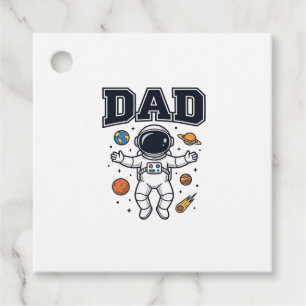Dad Astronaut Space Vector Shirt Design_1 Favour Tags