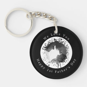 Dad & Baby - 1st Father's Day Keepsake Key Ring
