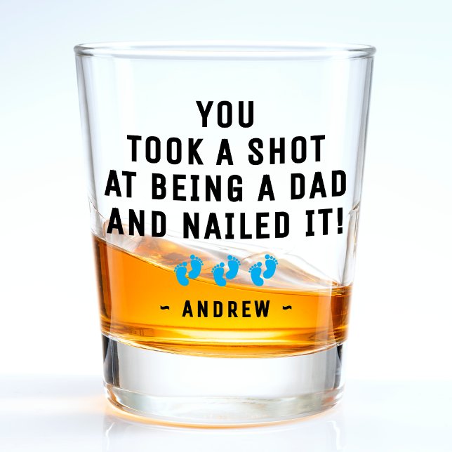 Dad Baby Feet Shot Glass (Dad Baby Feet Shot Glass
)