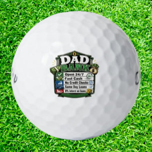  Dad Bank Funny  Golf Balls