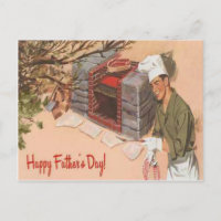 Dad Barbeque BBQ Retro Ad Vintage Father's Day