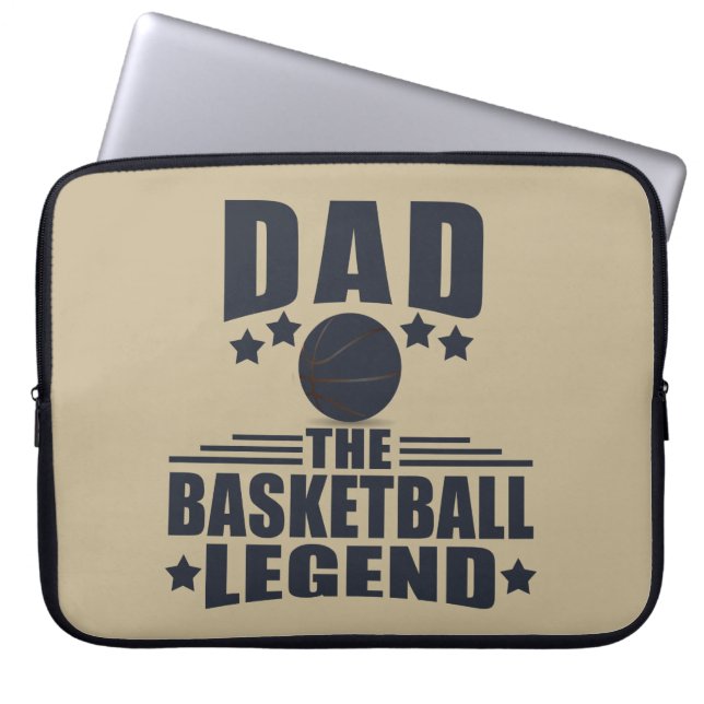 Dad basketball legend  laptop sleeve (Front)