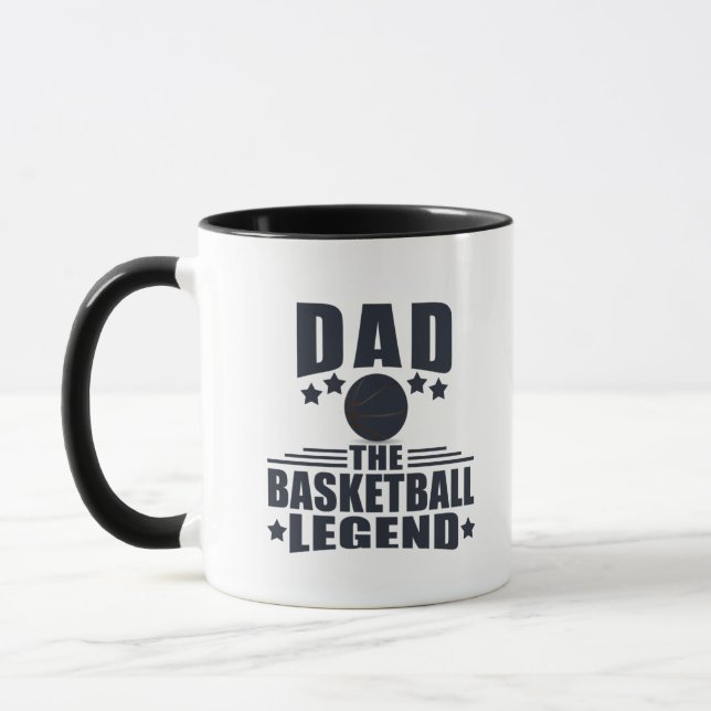 Dad basketball legend  mug (Left)