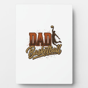 Dad Basketball Vintage Engraving Shirt Design_1 Plaque