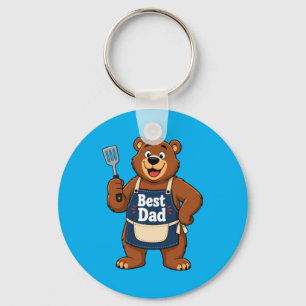 Dad Bear Gift For Fathers Day Key Ring
