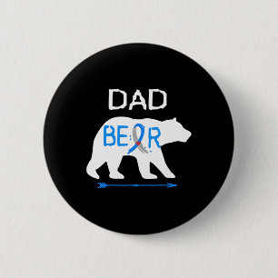 Dad Bear Type One Diabetes Awareness  6 Cm Round Badge