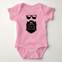 Dad beard Baby One Piece Body Suit