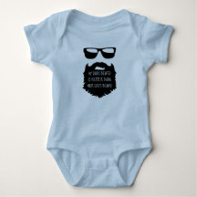 Dad beard Baby One Piece Body Suit