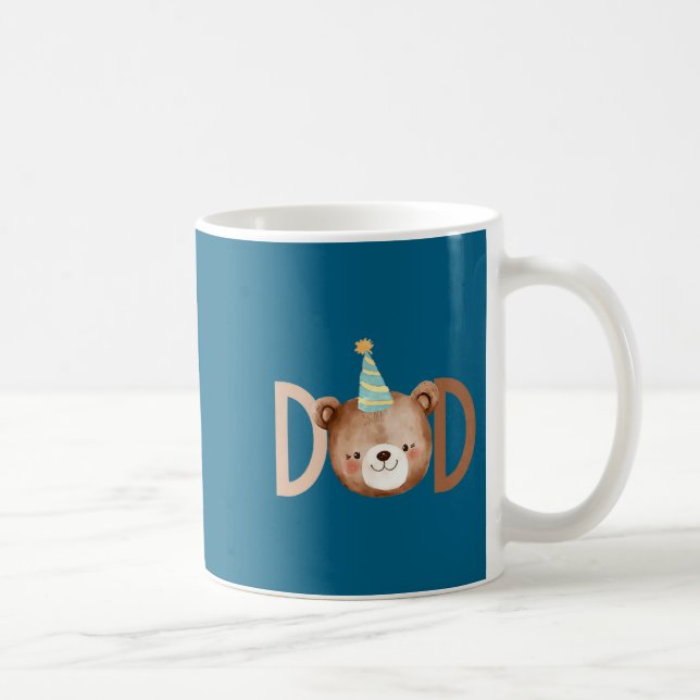 Dad Beary First Birthday Shirt Matching Family Out Coffee Mug (Right)