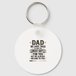Dad Best Gift Belong to You Vintage Vector Shirt_1 Key Ring