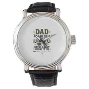 Dad Best Gift Belong to You Vintage Vector Shirt_1 Watch