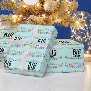 DAD BIG DADDY CHRISTMAS WRAPPING PAPER