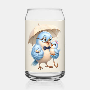 Dad Bird Drinkware Set Can Glass