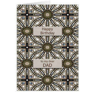 Dad Birthday Abstract Mandala Design
