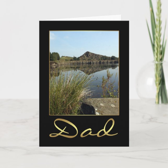 Dad Birthday Card With Photographic Scenery (Front)