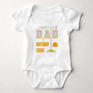 Dad Birthday Crew Funny Gift Baby Bodysuit