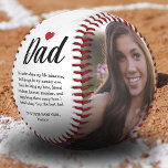 Dad Birthday - Father's Day Photo Baseball<br><div class="desc">Personalised baseball gift featuring the the word "Daddy" in a script font, a cute paragraph about how great your dad is, and your name. Plus 2 photos for you to customise with your own. This editable baseball gift makes a great present for a father/step dad on father's day or his...</div>