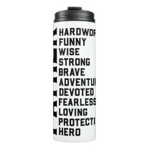 Dad birthday gift father father's day daddy gifts thermal tumbler