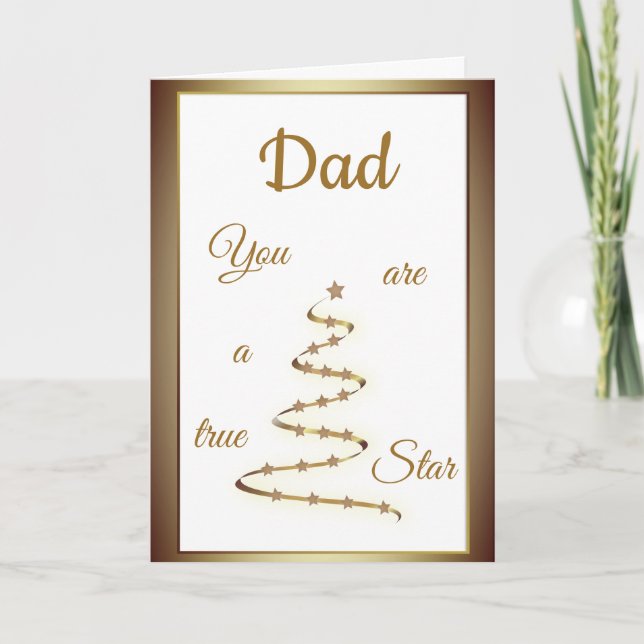 Dad Birthday luxury modern design Card (Front)
