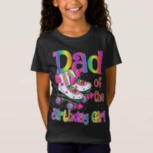 Dad Birthday Rolling Skate Birthday family Party T-Shirt