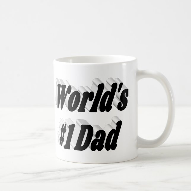 Dad black half text  coffee mug (Right)