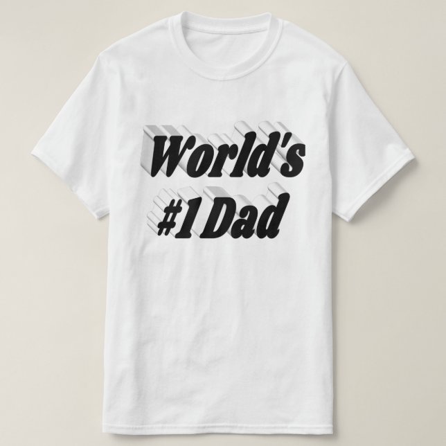 Dad black text  T-Shirt (Design Front)