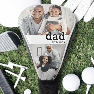 Dad Black White Photo Golf Head Cover