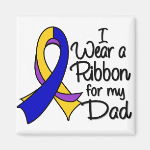 Dad - Bladder Cancer Ribbon Magnet