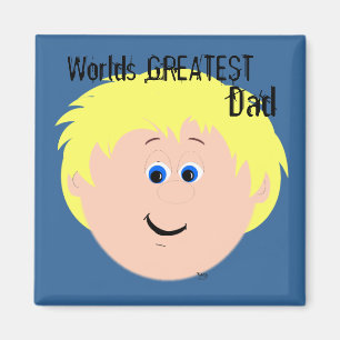 Dad Blonde Hair Worlds Greatest Magnet