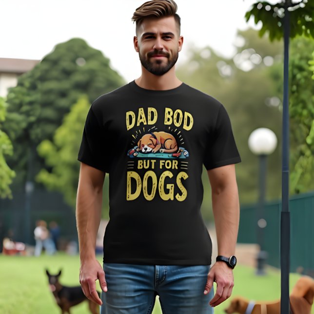 DAD BOD but for Dogs Fun Retro T-Shirt (Dad BOD but for Dogs funny Retro t-shirt. )