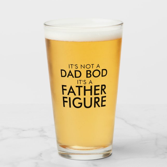 Dad Bod Father Figure Glass (Front Filled)
