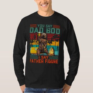 Dad Bod For Dad Vintage Bear Drink Beer T-Shirt