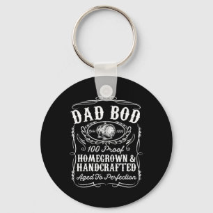 Dad Bod Funny Whiskey Bourbon Lover Fathers Day Gi Key Ring