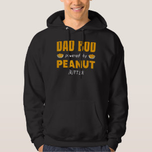 Dad Bod Powered By Peanut Butter Jelly Food Graph Hoodie