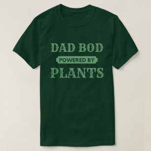 Dad Bod Powered By Plants Glitter T-Shirt