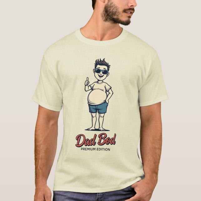 Dad Bod Premium Edition – Funny Retro Shirt (Front)