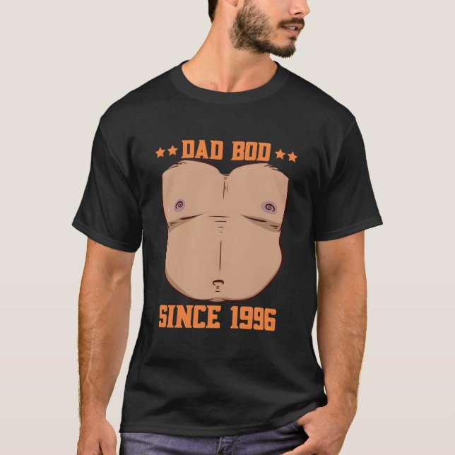 Dad Bod Since 1996 Father'S Day Beer Belly T-Shirt (Front)