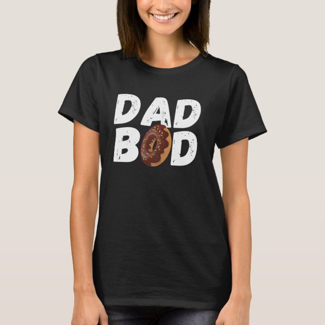 Dad Bod Tshirt Funny Doughnut Daddy Gym Tee (Front)