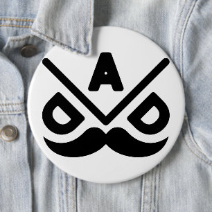 DAD: Bold Minimalism 6 Cm Round Badge