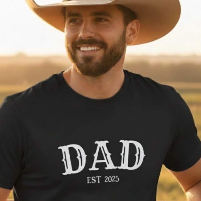 Dad Bold Text Est 2025 Tri-Blend Shirt (Creator Uploaded)