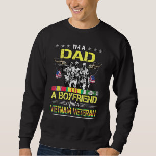 Dad Boyfriend Vietnam Veteran Vintage Military Men Sweatshirt