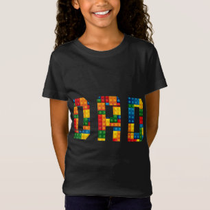 Dad Brick Builder Funny Blocks Master Builder T-Shirt