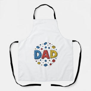 Dad Building Blocks Vintage Vector Design_1 Apron