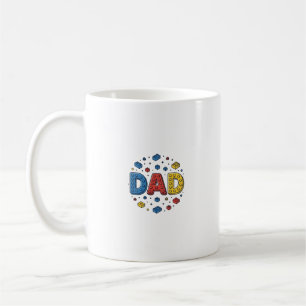 Dad Building Blocks Vintage Vector Design_1 Coffee Mug