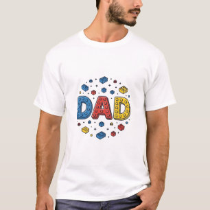 Dad Building Blocks Vintage Vector Design_1 T-Shirt