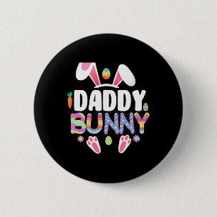 Dad Bunny Family Matching Easter Ears Bunny Father 6 Cm Round Badge