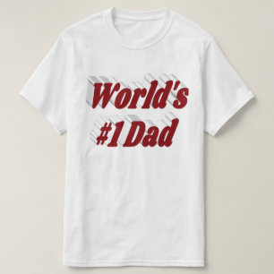 Dad burgundy text T-Shirt