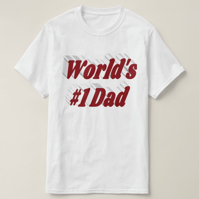 Dad burgundy text T-Shirt (Design Front)