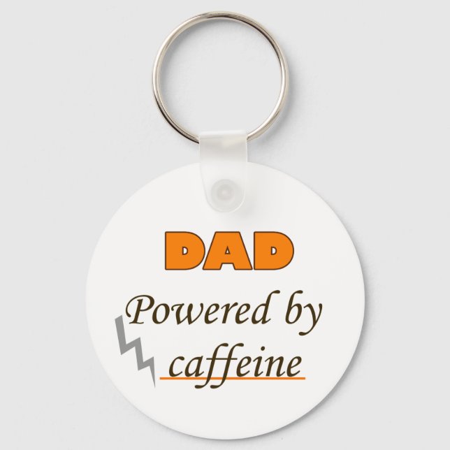 Dad by caffeine key ring (Front)