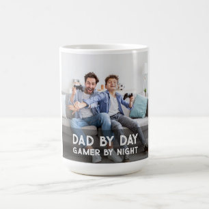 Dad By Day Gamer By Night Son And Dad Father's Day Coffee Mug